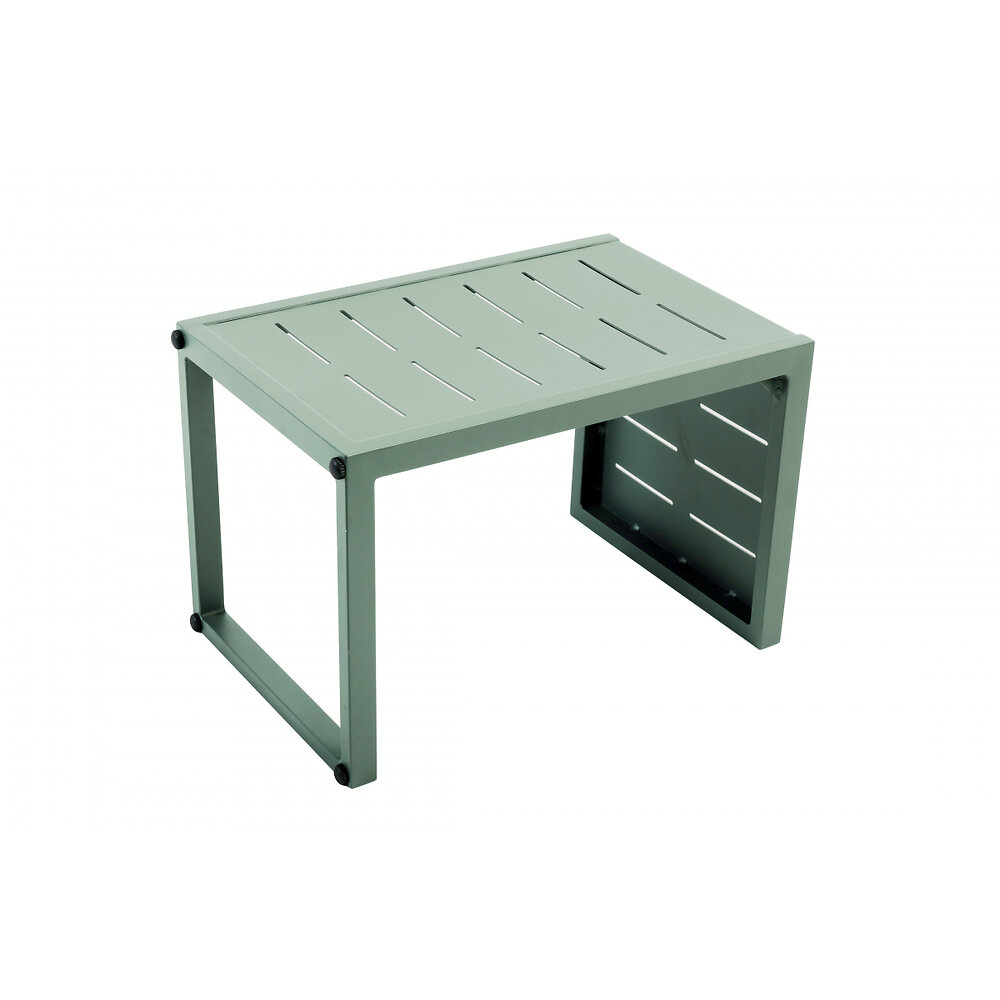 table basse inari 2 positions en aluminium coloris romarin
