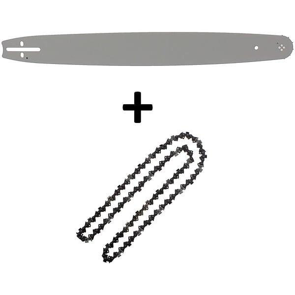Guide 20 pouces (50 cm) avec chaîne 76 maillons pour tronçonneuse