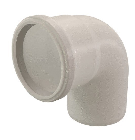 UBBINK - Coude PPTL Ø 80 CHEMILUX - Coude à 45° - large