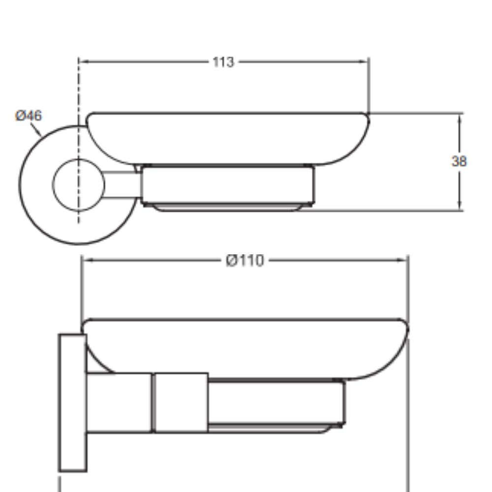 Porte savon EO Classique, Noir mat Jacob Bricorama