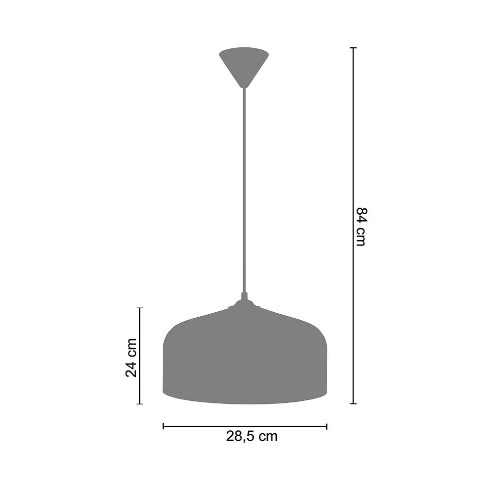 TOSEL - TESTO - Suspension dôme verre satiné - large