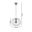 TOSEL - PACENTRO B - Suspension globe métal marron - vignette