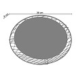 TOSEL - ASTER B - Plafonnier ronde métal anthracite - vignette