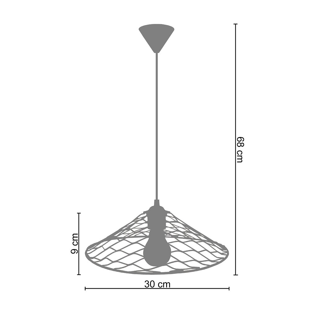 TOSEL - CAPELLA - Suspension géométrique métal bronze - large