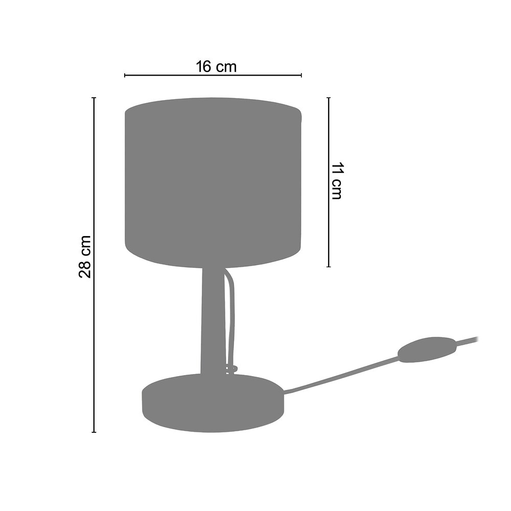 TOSEL - MYKINES - Lampe de chevet droit bois naturel et gris - large