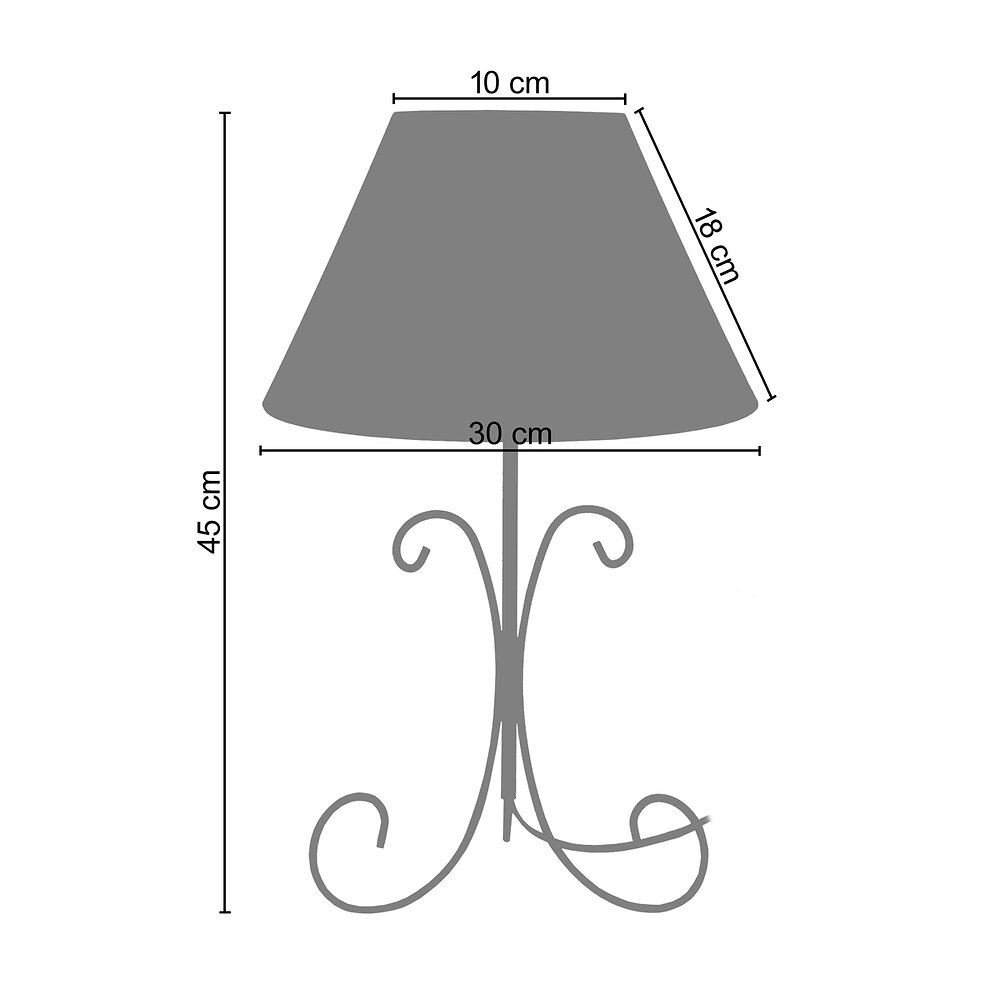 CURL - Lampe de chevet colonne métal or noir | Bricomarché