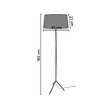 TOSEL - TRIDENT B - Lampadaire droit métal blanc d'ivoire - vignette