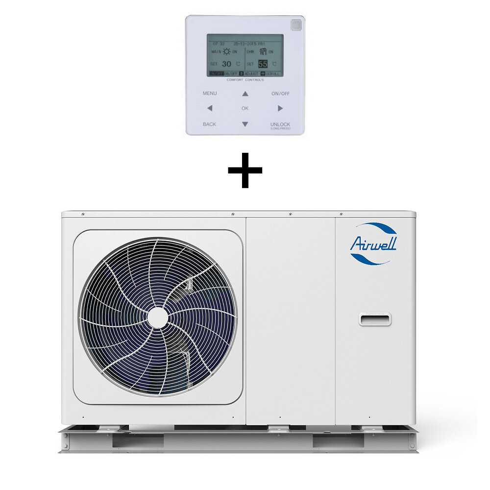 Pompe à chaleur air/eau monobloc 15 kW Triple Inverter® Triphasée A+++ COP  5,14 - TEDDINGTON - ORIGIN 15 T - Teddington Génie Climatique
