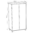 Vox - Armoire Simple Gris - vignette