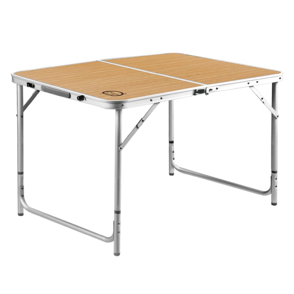 O'CAMP - Table de camping pliable 6 places - O'Camp - Forme valise - Dimensions : 120 x 60 x 70 cm - large