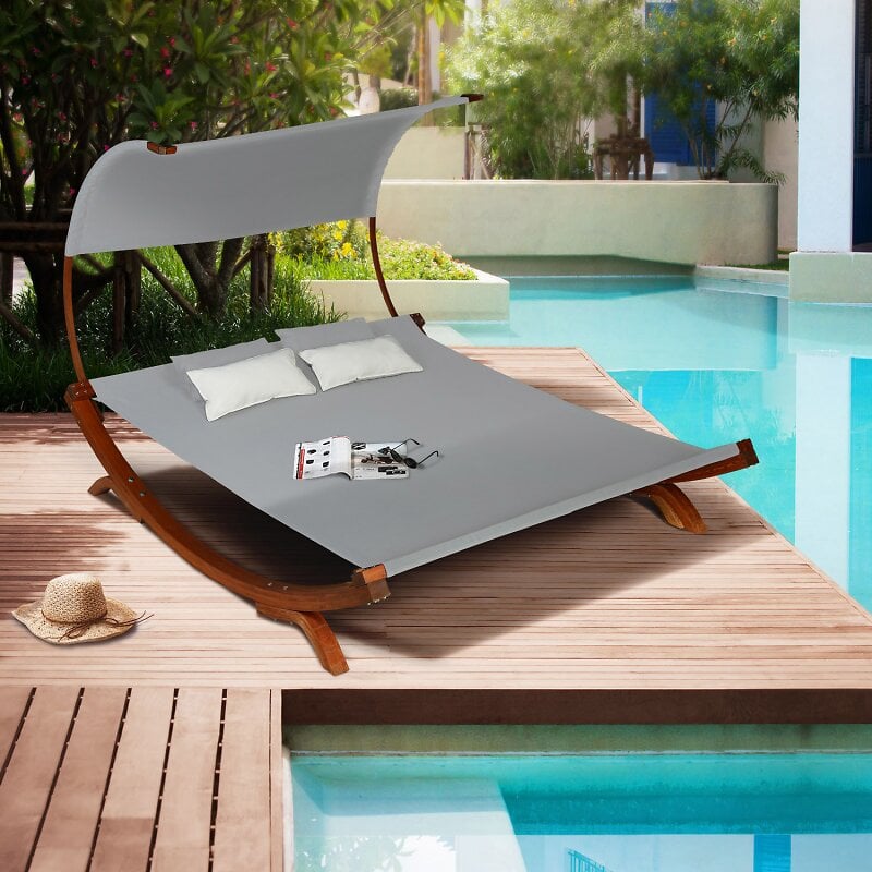 Lot 2 Chaise Longue Inclinable Textilene Table Porte Gobelet Portable Noire  : l'unité à Prix Carrefour