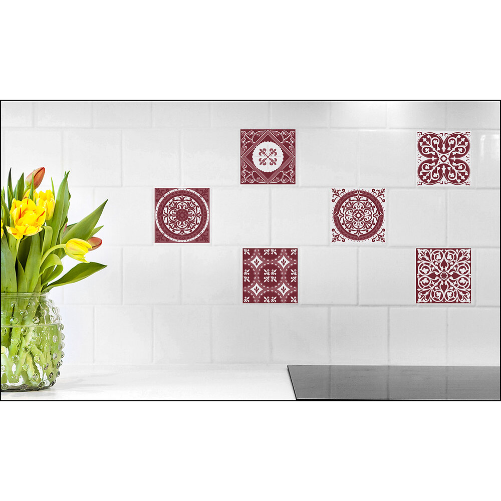 Credence Adhesive pour Cuisine Bohème Orange Rouge Stickers Cuisine  Autocollant Mural Imperméable Carrelage Adhesif Mural Salle de Bain  Stickers Carrelage 10 Pièces/10x10cm : : Cuisine et Maison