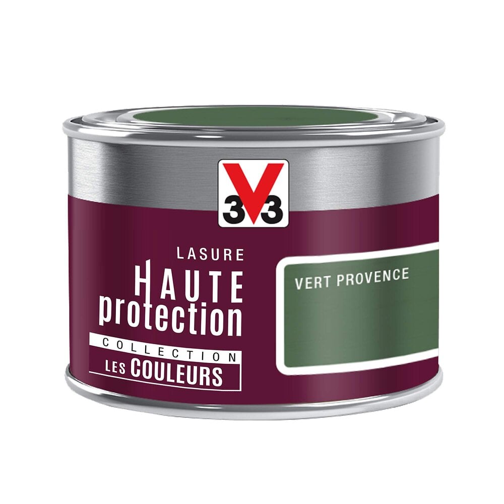 V33 BOIS - Lasure bois Haute protection Mat Vert provence 125ml - large