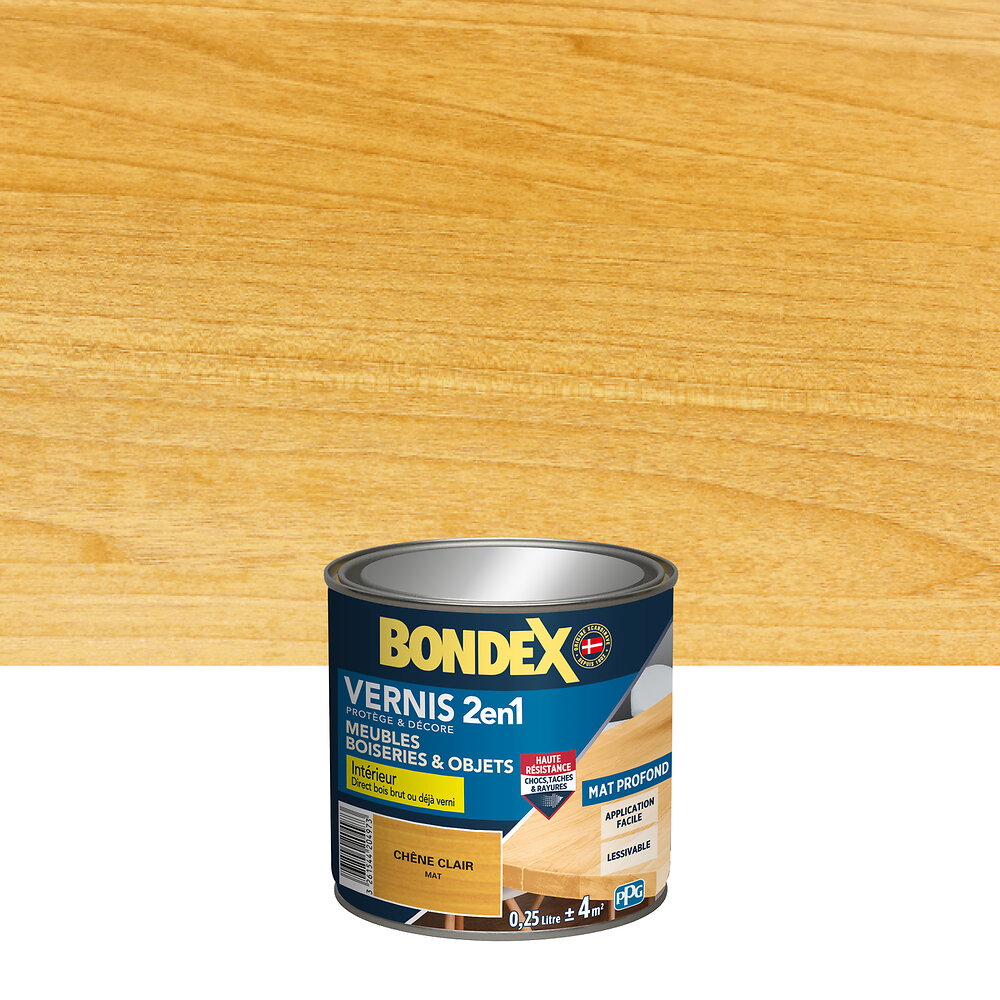 BONDEX - Bondex vernis mat chene clair 0.25l - large