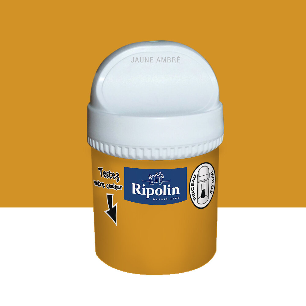 Testeur Peinture Ripolin Esprit D Co Jaune Ambr Ml Bricorama