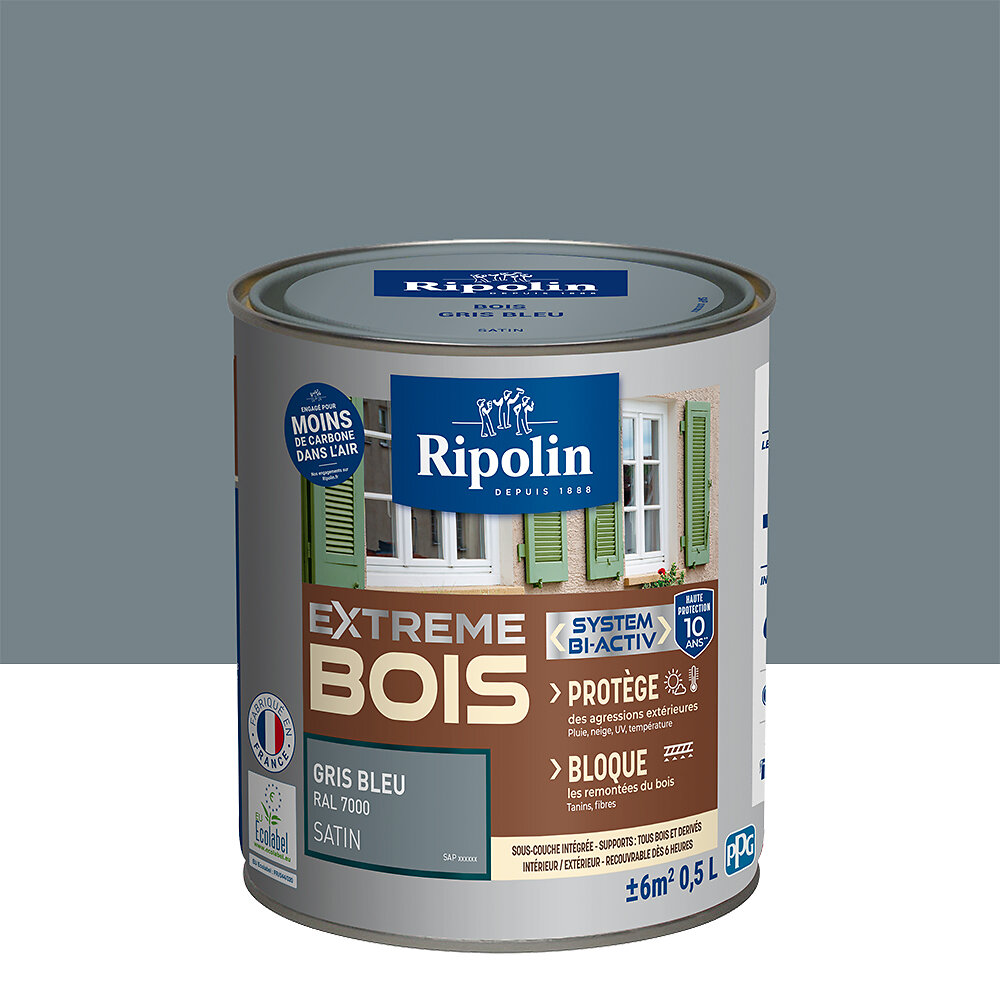 Peinture Laque Loxxo Vert Pâle Satinée 0,5L - Spécial Bois, Microporeuse Et Haute Résistance