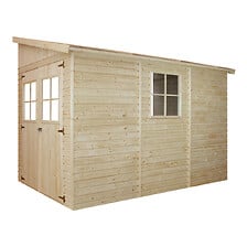 TIMBELA TIMBELA M339  Abri de Jardin en Bois Naturel (sans paroi laté ...