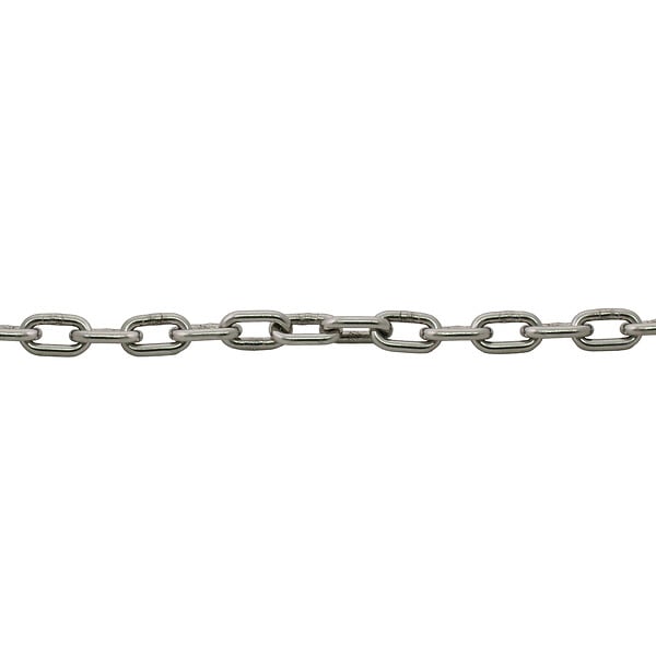 Chaine soudée, maille courte, inox A4, 4mm, 5,0m