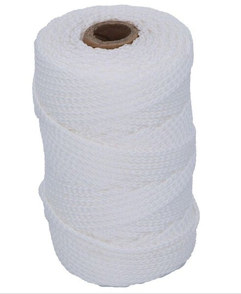 Corde De Plomb Pour Cheval En Coton Blanc 3 Couches - Avec Mousqueton