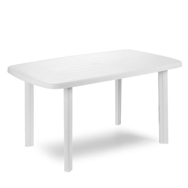 Table basse de jardin Ø50xH50cm + Plateau verre 5mm Acier et fil tressé