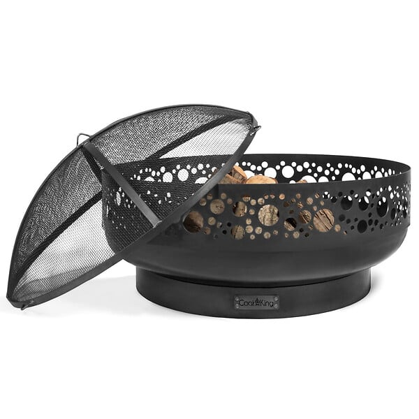 COOK KING - Brasero de jardin BOSTON décoré en acier Ø80 cm - large
