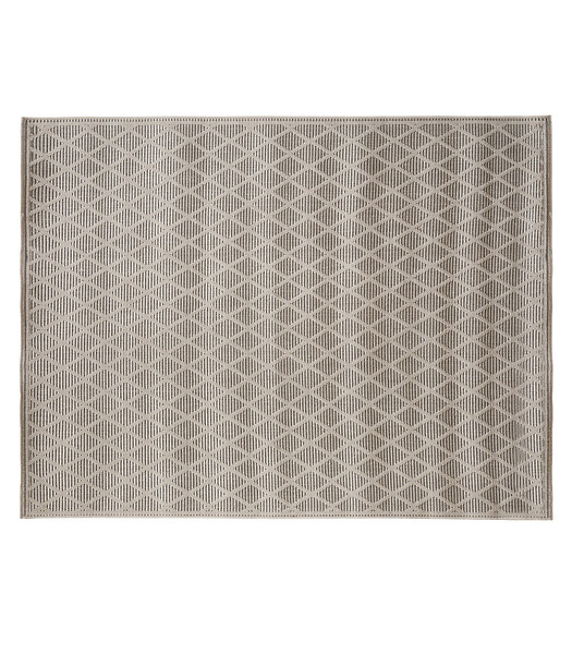 Tapis pour ext rieur ou int rieur en polypropyl ne Gris tiss en