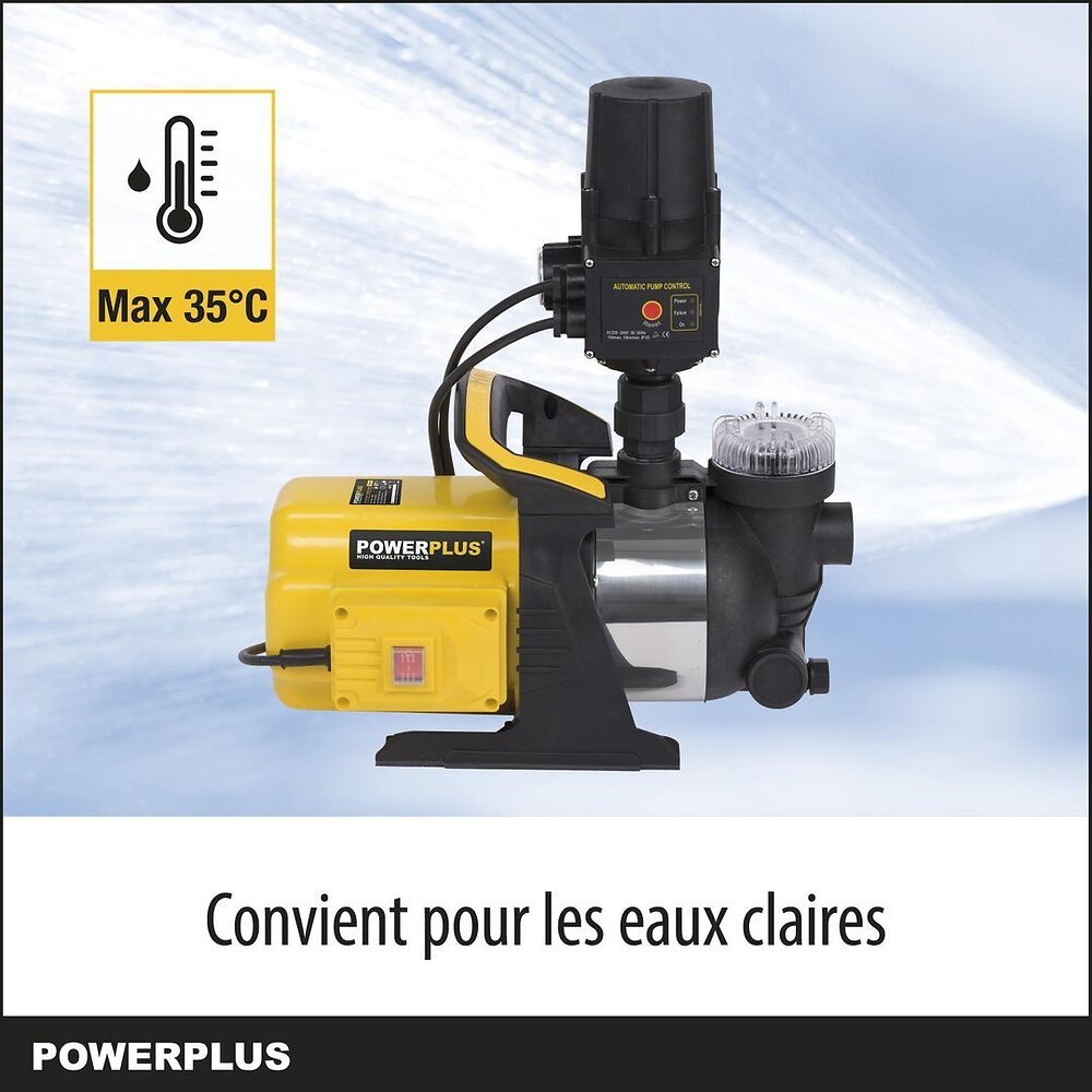 Powerplus Pompe Eau Lectrique Powxg Pompe Eau De Pression De W Maximale De C