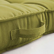 OVIALA - Coussin de sol ou d'assise matelassé polyester vert 120 x 80 x 12cm - vignette