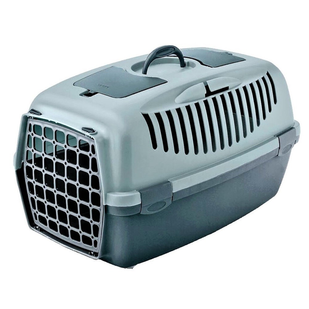 cage gulliver 3, bleu, taille 40 x 61 x 38 cm, transport pour chien max 12 kg.