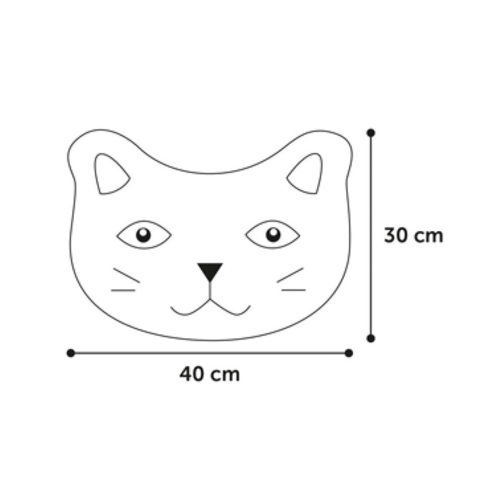 ANIMALLPARADISE - Tapis Pancho fuchsia 30x40cm pour bac à litière pour chat - large