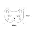 ANIMALLPARADISE - Tapis Pancho fuchsia 30x40cm pour bac à litière pour chat - vignette