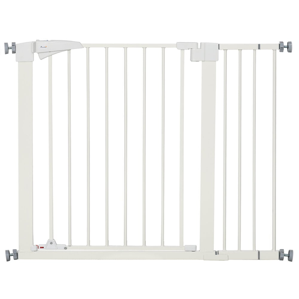 Barriere de Securite porte et escalier 88-96cm blanc pour animaux