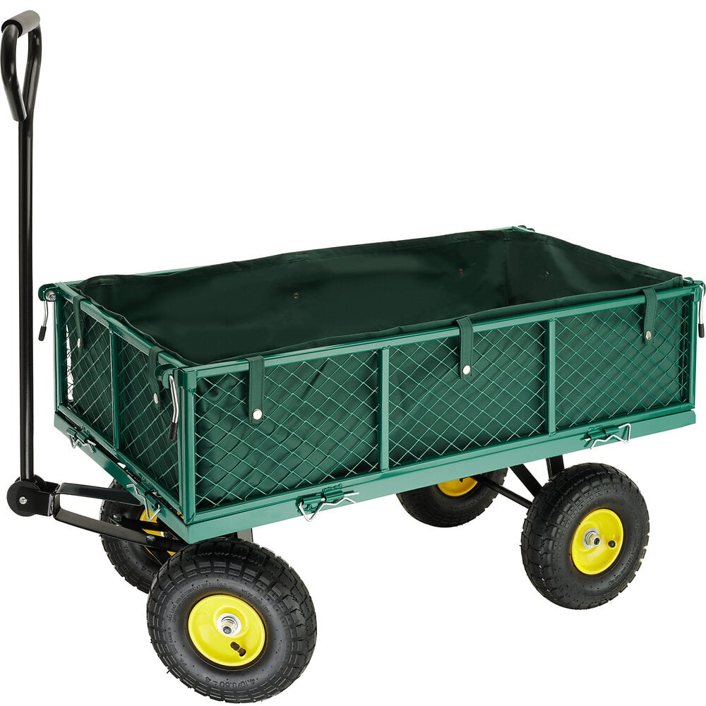 Chariot de jardin pliable 80 kg tout-terrain capacité de charge 80kg
