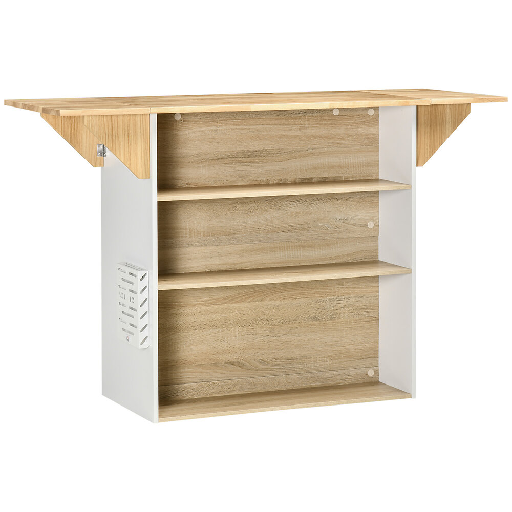 Meuble de rangement EMMIE scandinave bois blanc avec placard et tiroir