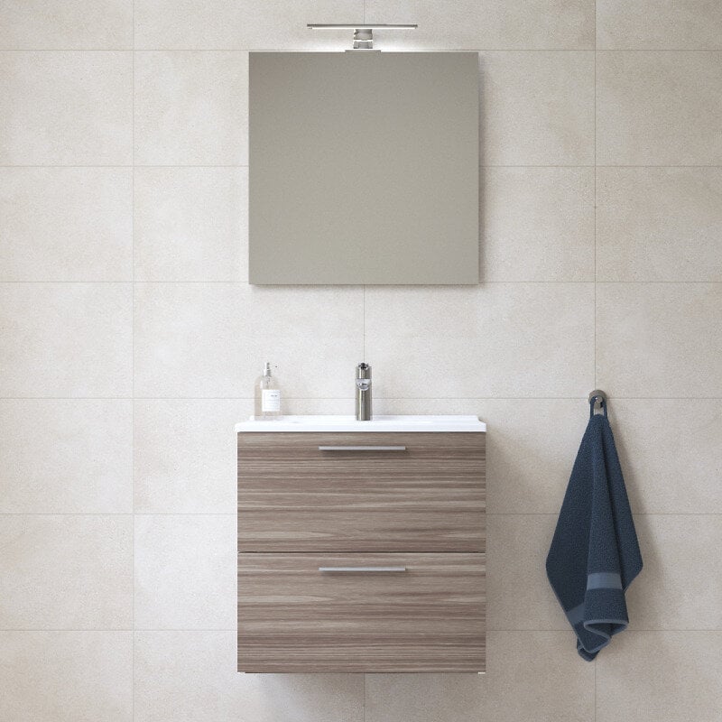 Vitra+Mia+ensemble+avec+meuble+preassemble+59x61x39,5+cm+++miroir+++lavabo+en+ceramique+++eclairage+LED,+Cordoba+(MIASET60C)