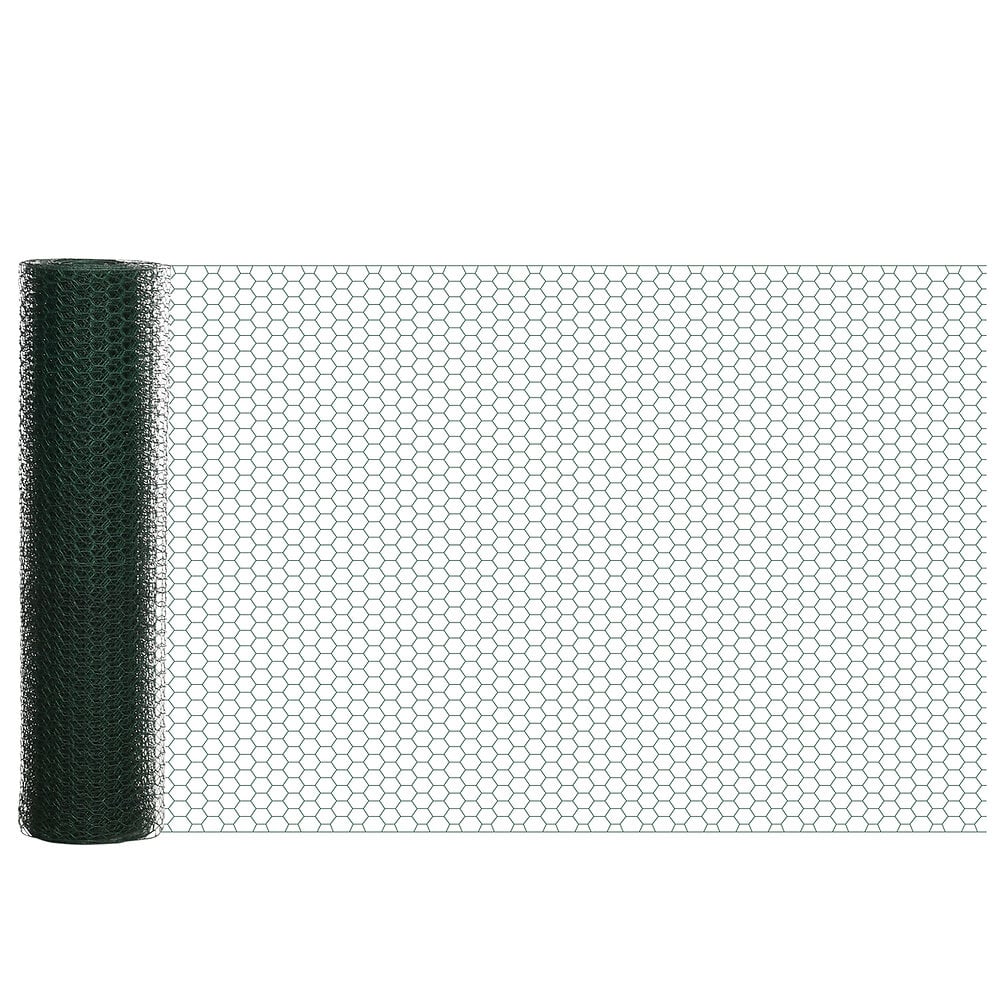 Grillage en rouleau soudé vert 100 x 50 mm, L.20 x h.1 m