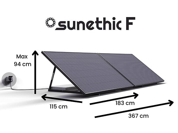 Kit panneau solaire 400W Plug and Play Français : à brancher sur prise en 5  min