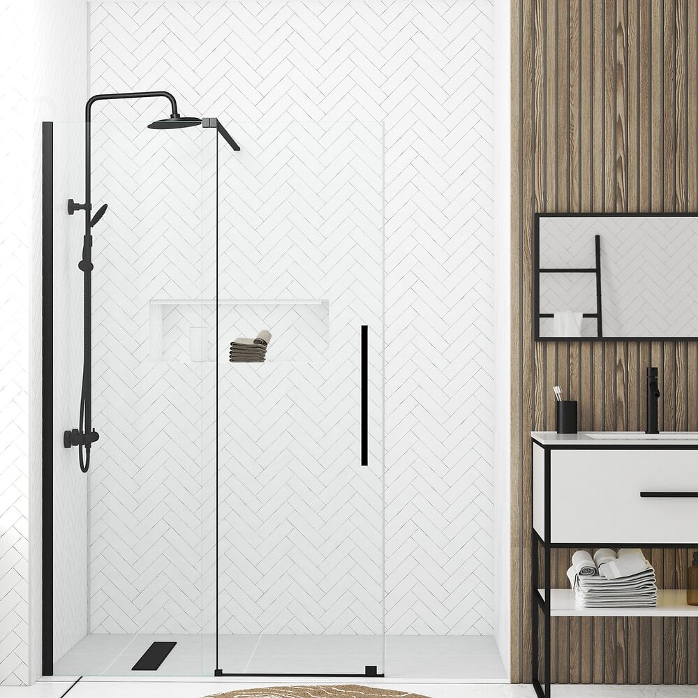 LOT de 5 Panneaux Muraux pour salle de bains en Aluminium Gris - 120x210cm  - WALL'IT - Aurlane