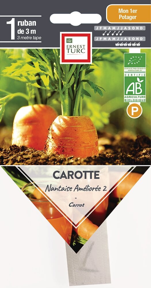 Semences+de+carotte+nantaise+amelioree+2+bio+presemes+1+ruban+de+3m