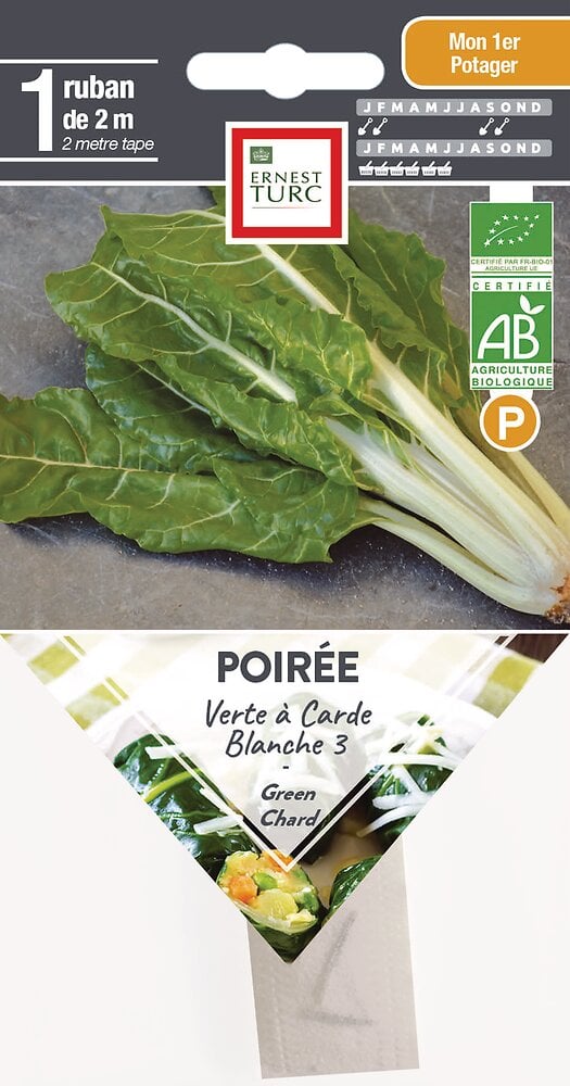 Semences+de+poiree+verte+à+carde+blanche+3+bio+presemes+1+ruban+de+2m