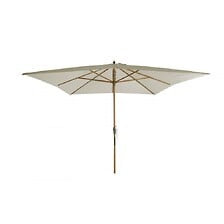 BEAU RIVAGE Parasol droit MOANA carré 3x3m - toile beige clair