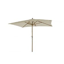 BEAU RIVAGE Parasol droit HOANI rectangulaire 3x2m - toile beige clair