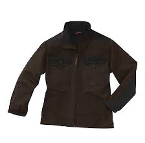 veste de travail work attitude pour travaux lourds marron foncé/noir t2xl - 3ath00cp015455