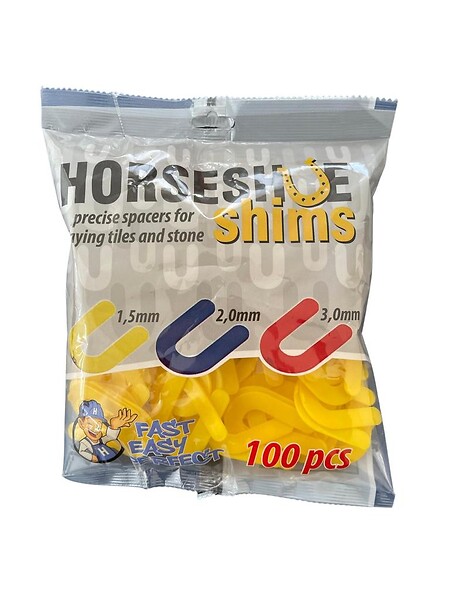 JD SYSTEME - Entretoises en fer à cheval 1,5mm Sachets de 100 pces - large