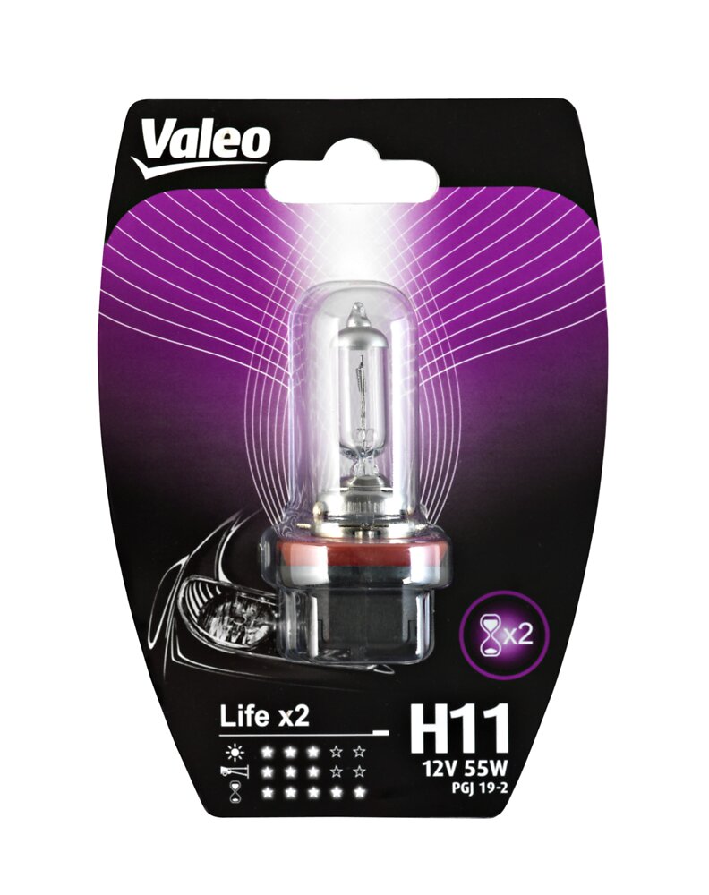 lampe halogène h11 life x2