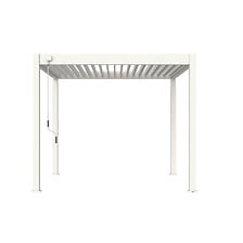 OMBREA Pergola bioclimatique autoportante 3x3m - Blanc - VS - Ombréa