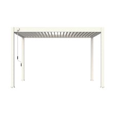 OMBREA Pergola bioclimatique autoportante 3x4m - Blanc - OMBREA VS