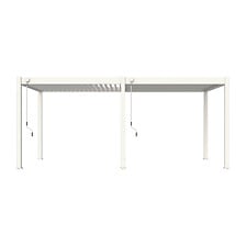 OMBREA Pergola bioclimatique autoportante 3x6m - Blanc - OMBREA VS