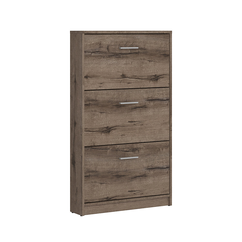 Meuble chaussures 3 portes Ewen Bois foncé Bricorama