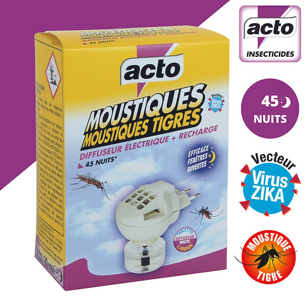 Diffuseur électrique anti-moustiques 45 nuits ACTO